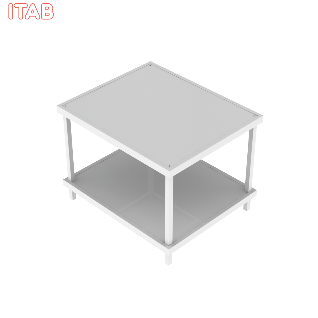 2-Taso Massa-alusta 120x100x90