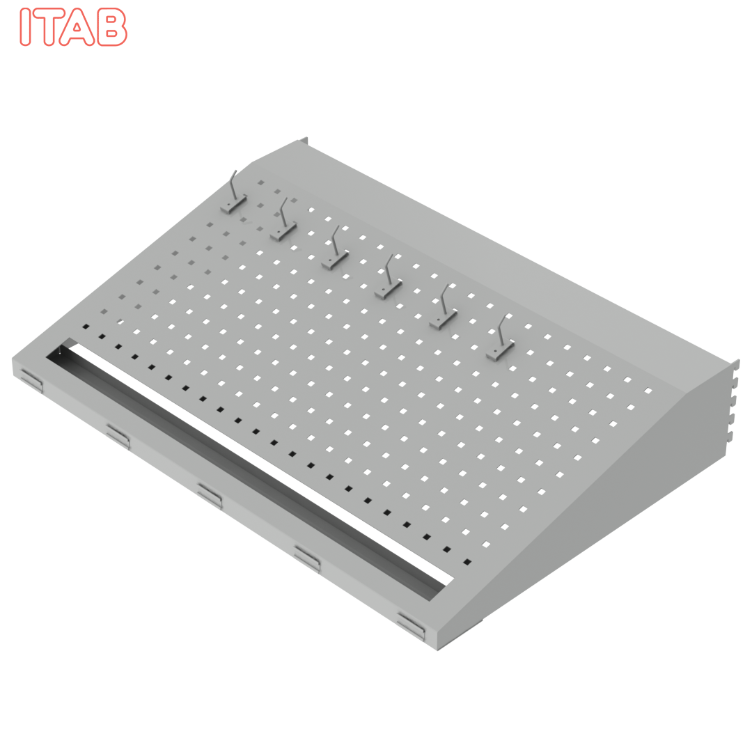 Reikälevyhylly + R-Kannatin R1 90x50