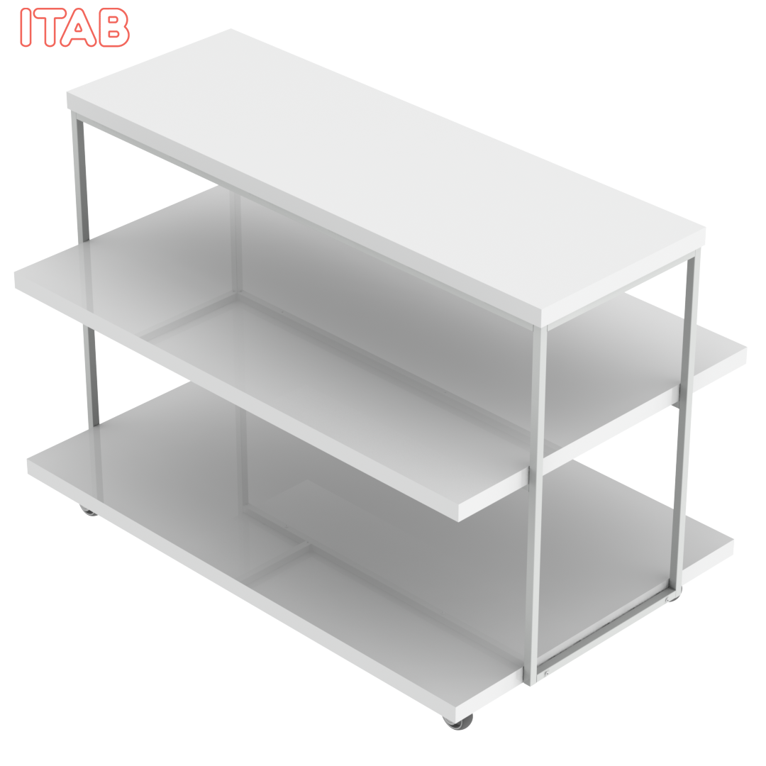 Esittelypöytä Pyörillä 144x90x92