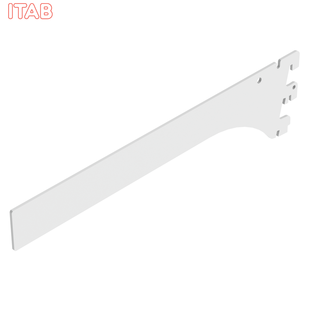 Hyllynkannatin Suorapäinen, 2-Asentoinen 30cm