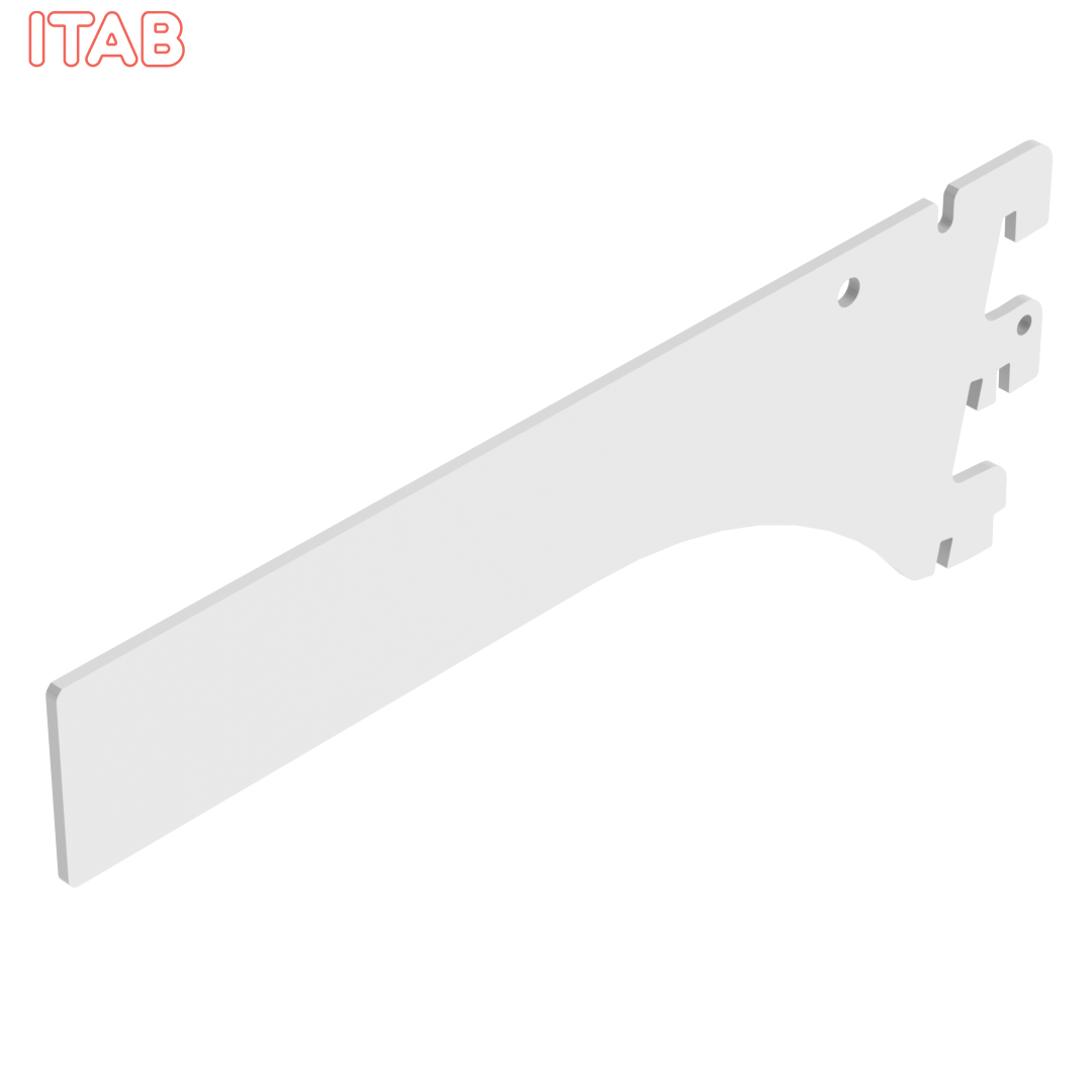 Hyllynkannatin Suorapäinen, 2-Asentoinen 20cm