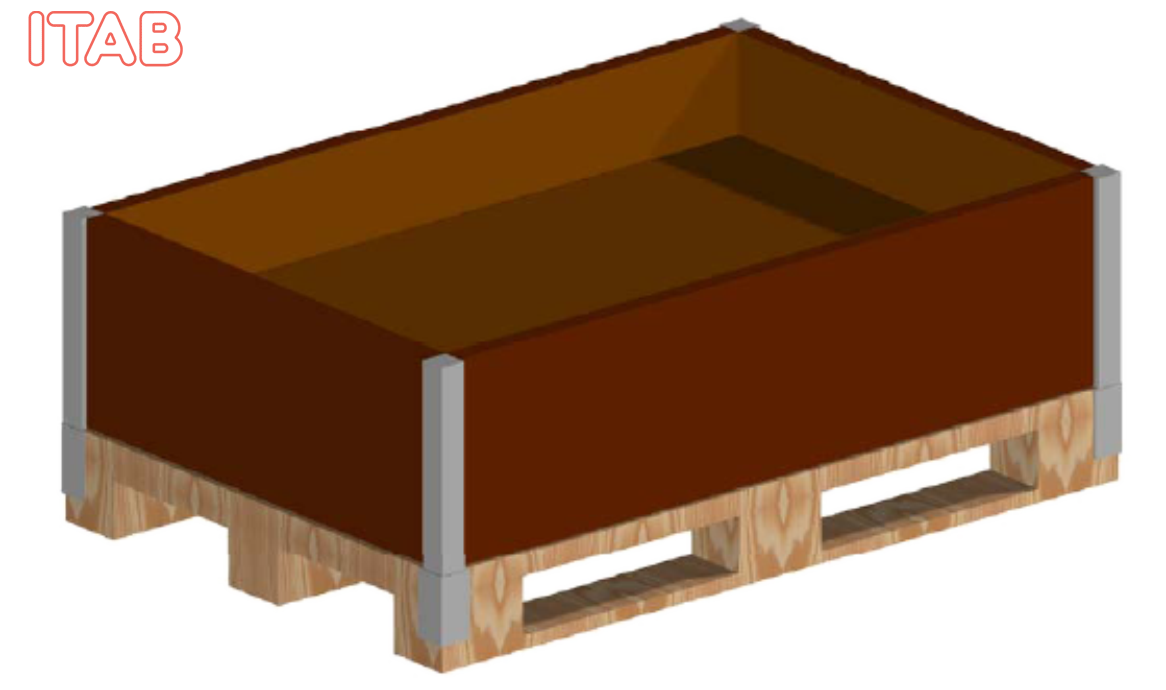 PP-Lavakaulus 120x80x30 cm