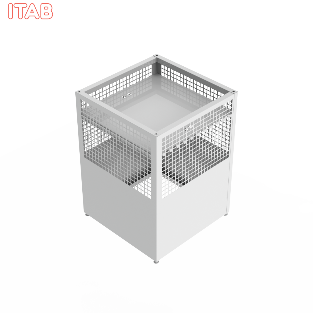 Metal basket with stand 60x60x83