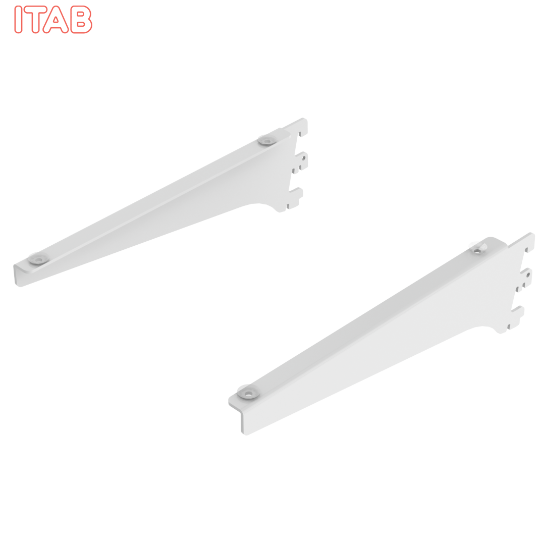 Lasi-/Puuhyllyn Kannatinpari 30cm