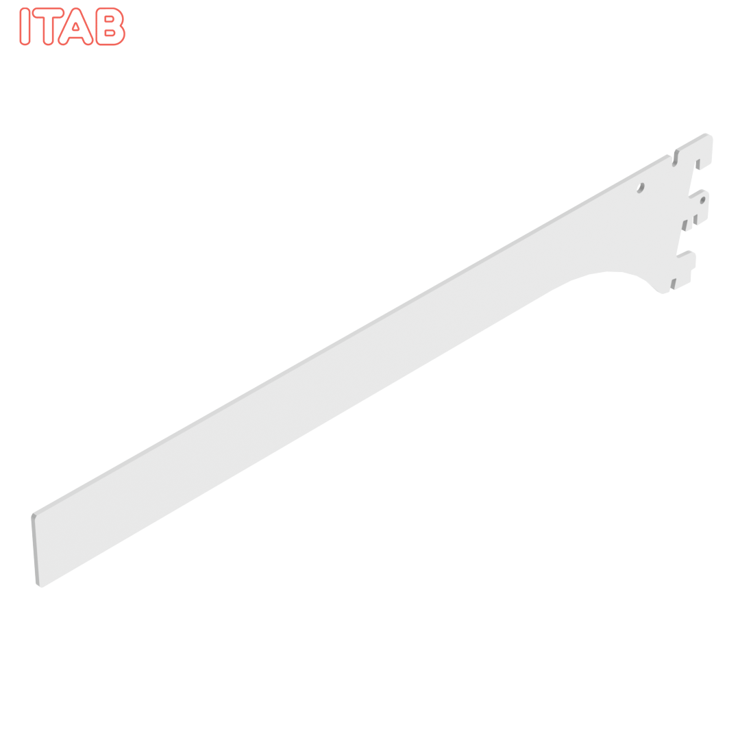 Hyllynkannatin Suorapäinen, 2-Asentoinen 40cm