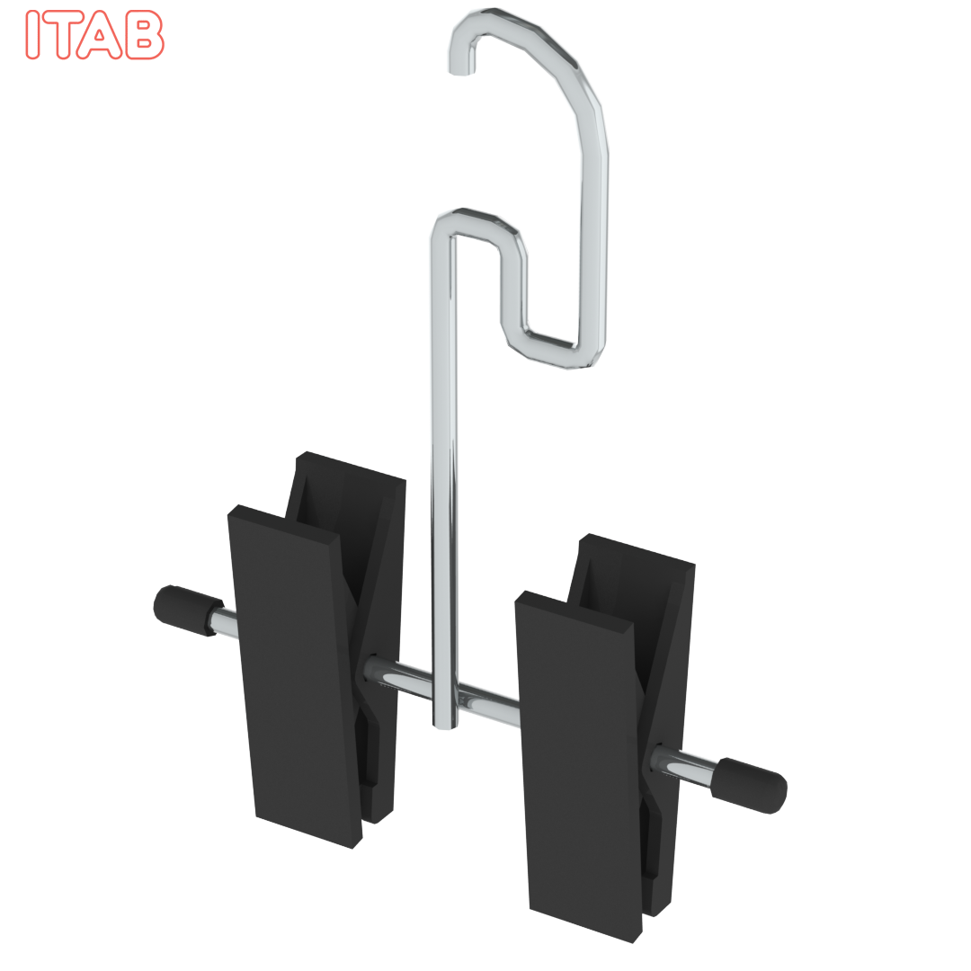 Pariripustin nipistimillä ripustusvarteen 10x13