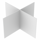 Jakajaristikko Massakoriin 120x120x62