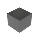 Podium Musta kiiltävä 60x60x50